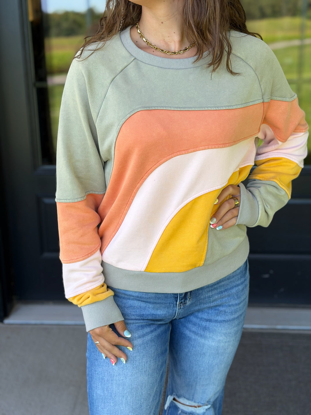 Color Block Sweatshirt