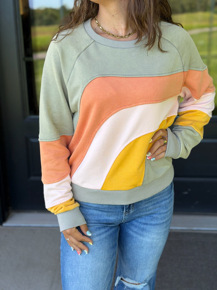 Color Block Sweatshirt