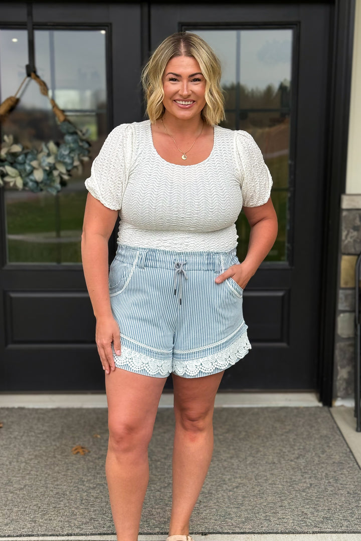 Jolene Lace Hem Short