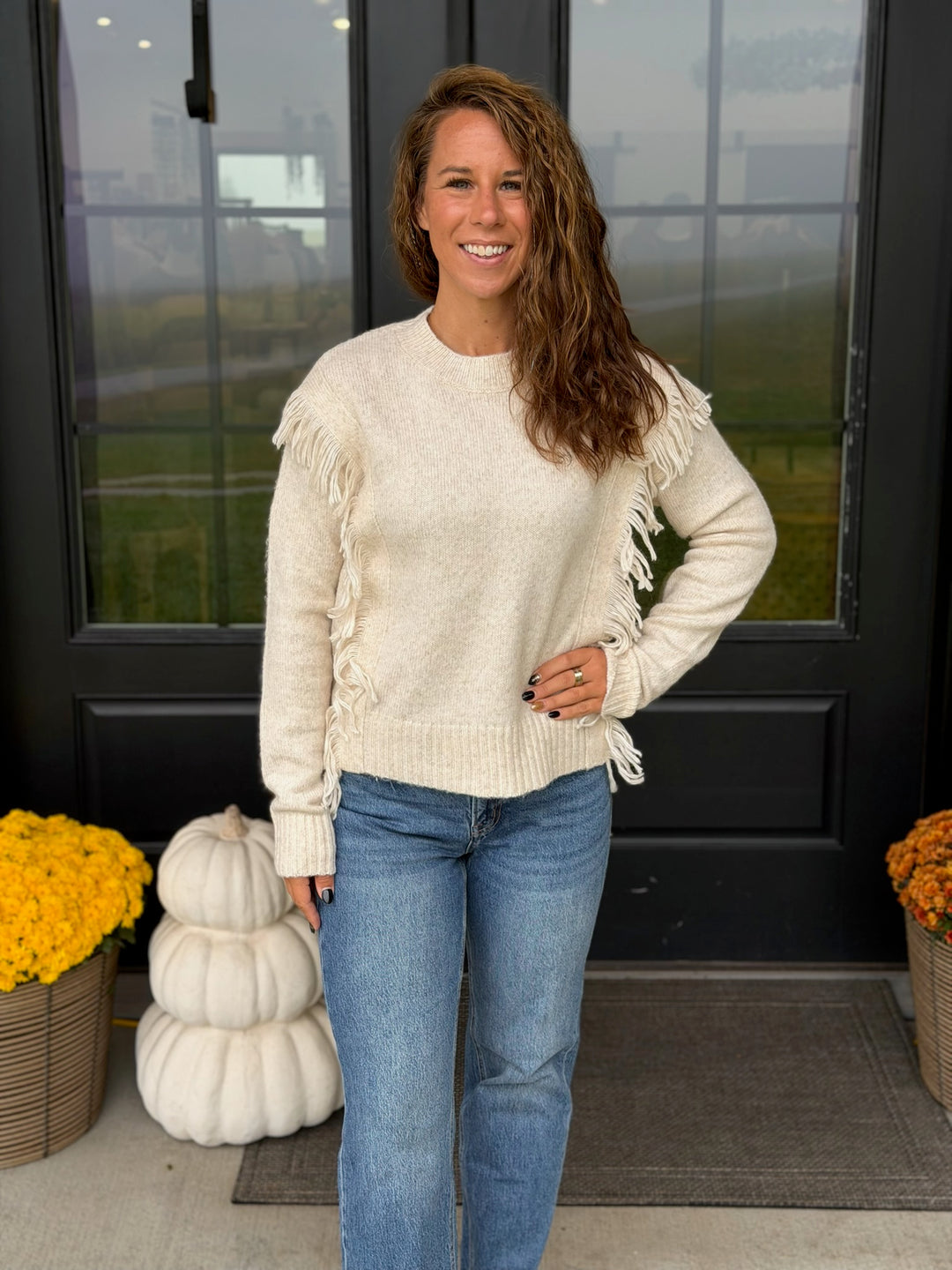 Fringed Sweater