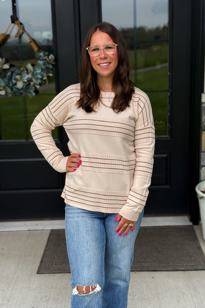 Taupe Pullover Sweater