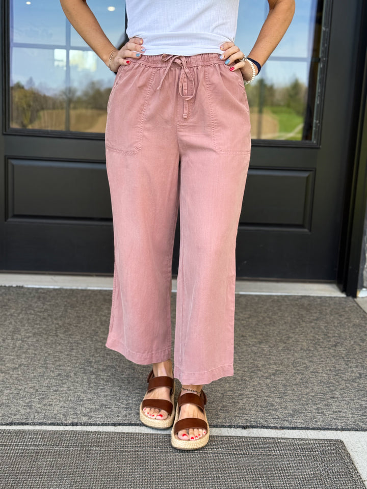 Wide Leg Mauve Pant