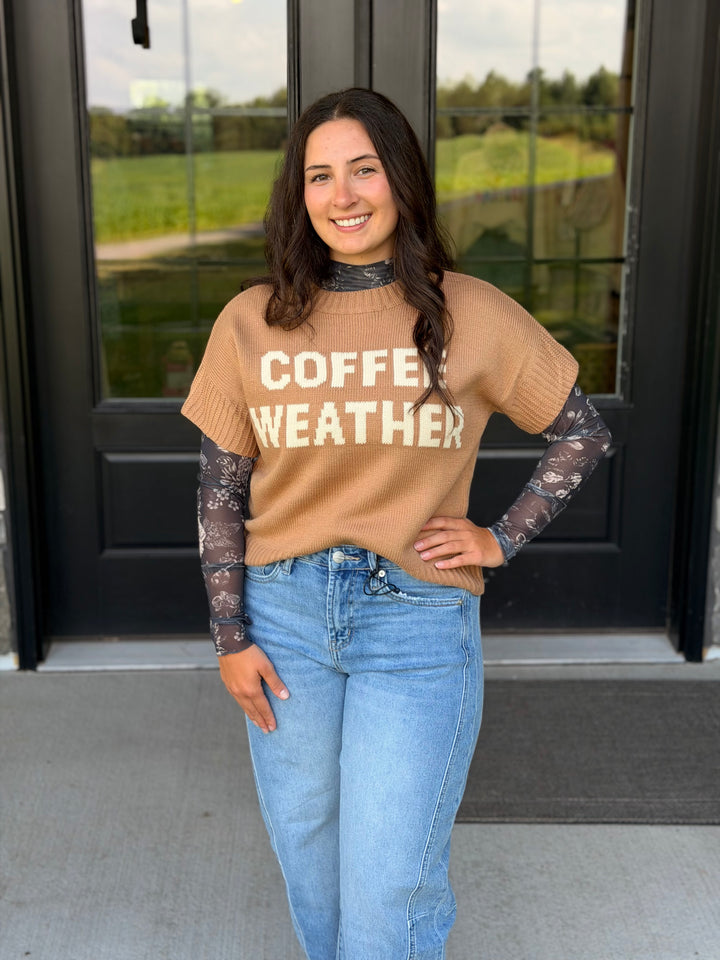 Coffee Weather Sweater Tee