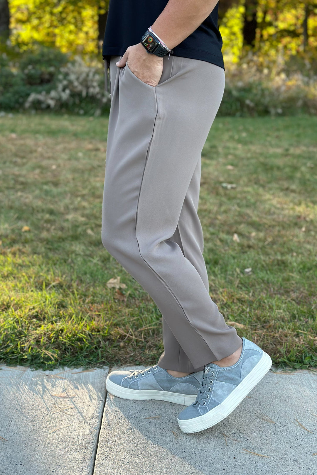 Taupe Woven Pants