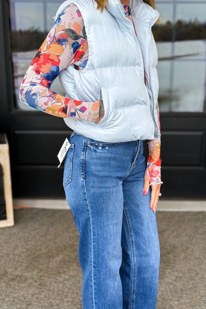 Issey Vest- Baby Blue