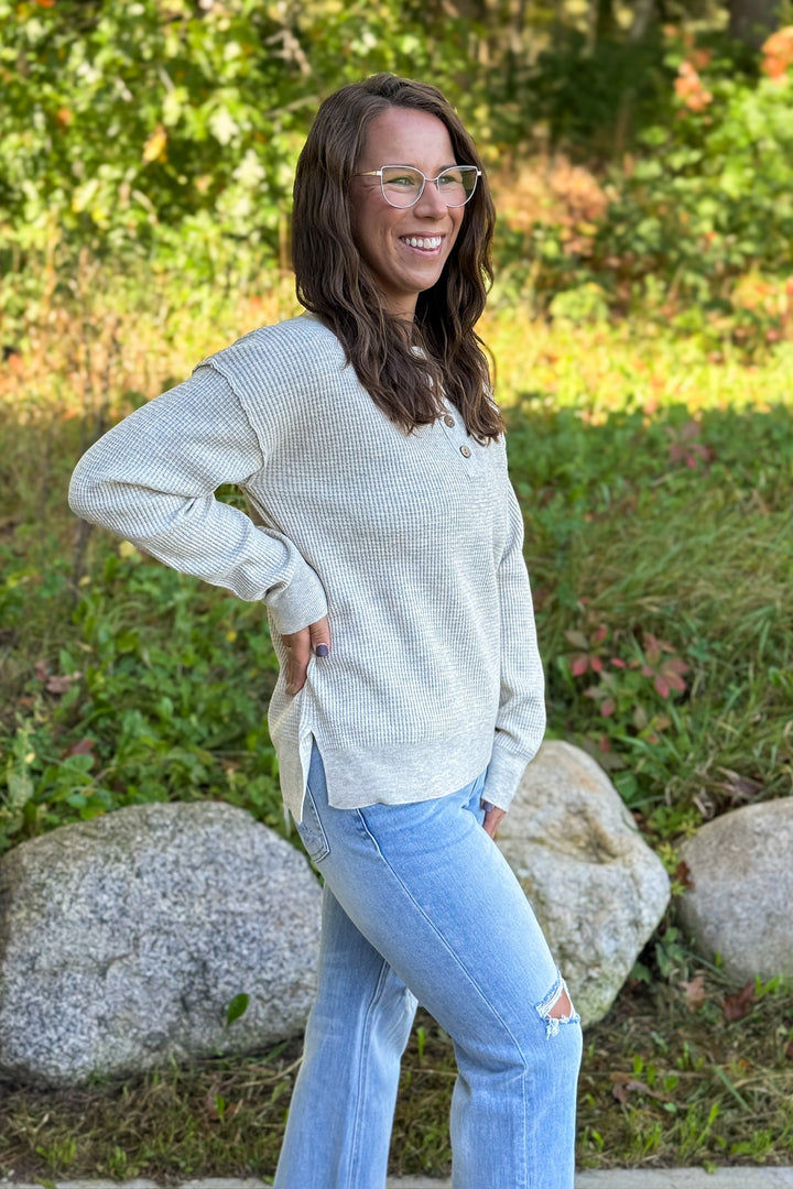 Oatmeal Waffle Knit