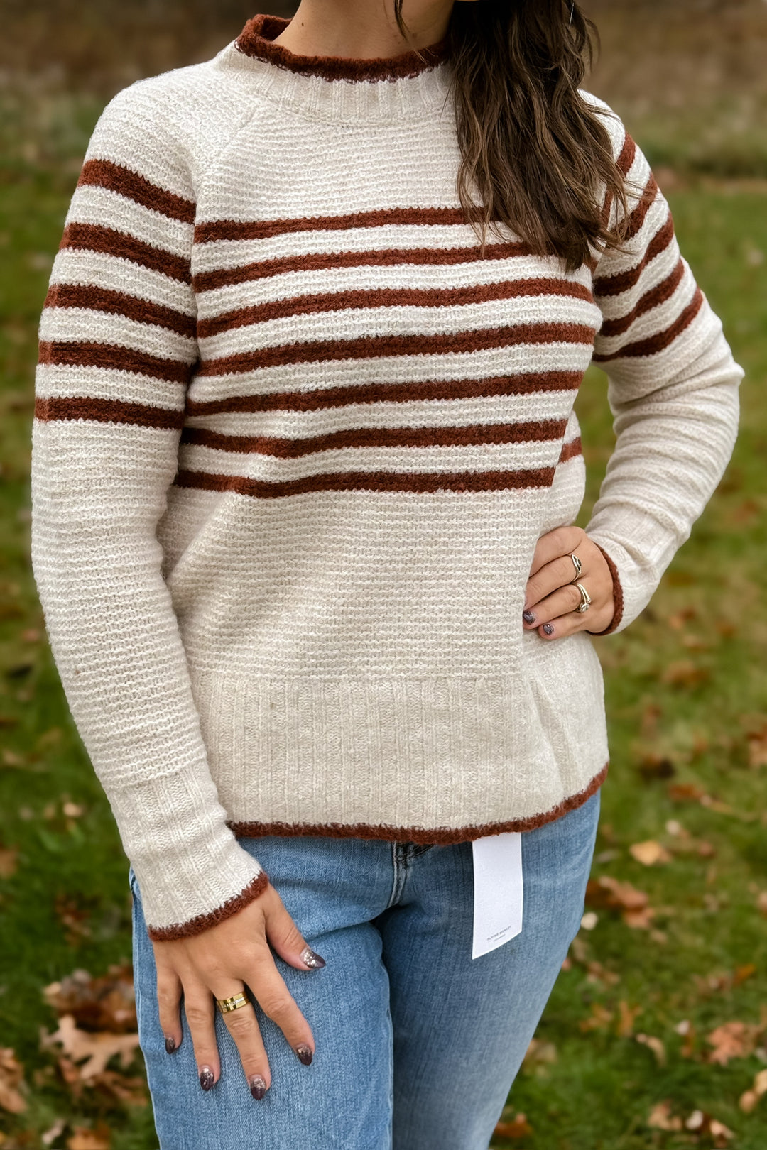 Copper Striped Sweater