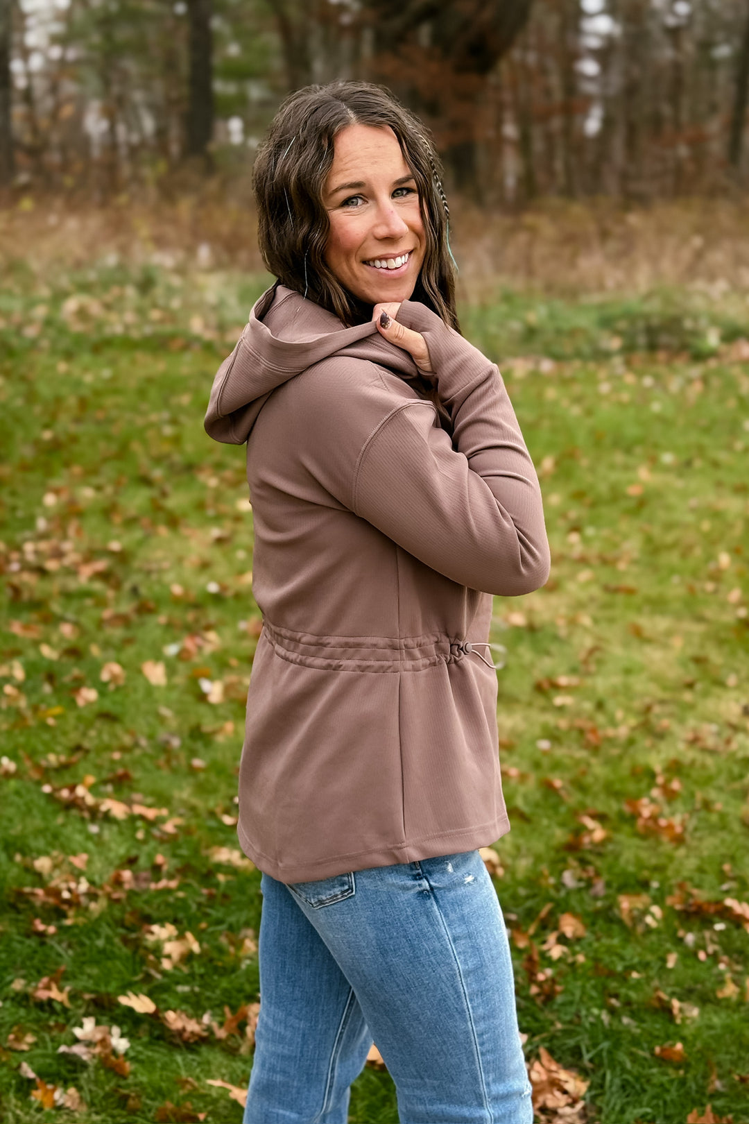 Full Zip Taupe Jacket