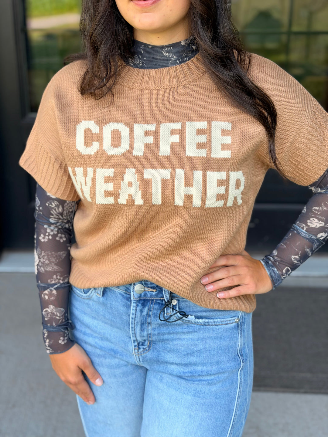 Coffee Weather Sweater Tee