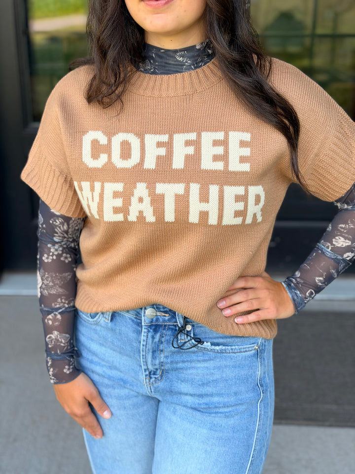 Coffee Weather Sweater Tee