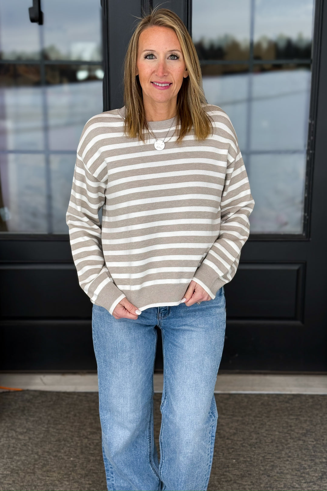 Preston Sweater- Taupe