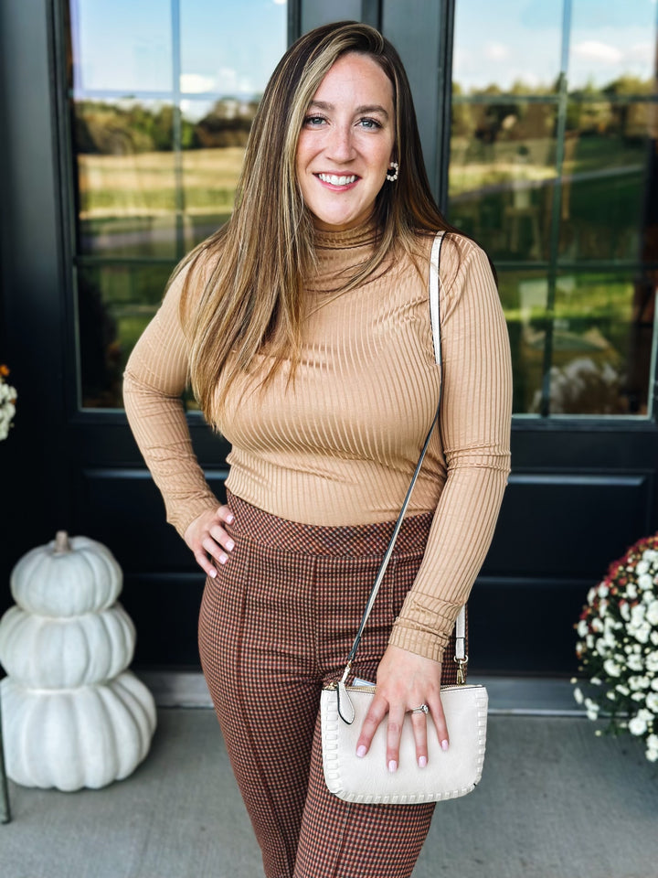 Mocha Mock Neck