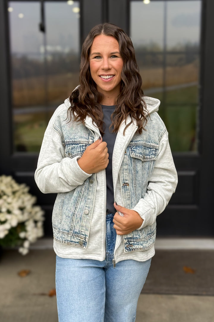 Denim Hoodie Jacket