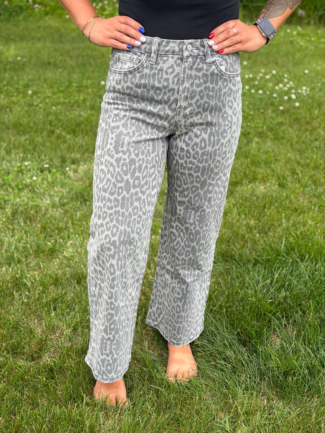 Vervet Grey Leopard High Rise