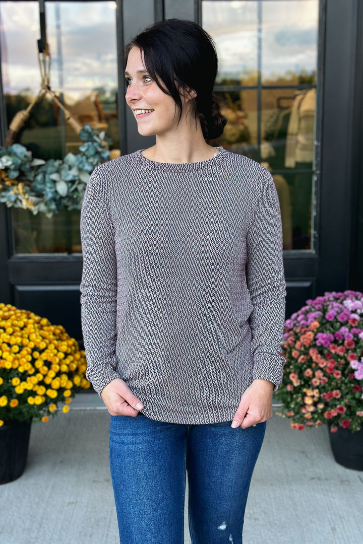 Plum Knit Long Sleeve