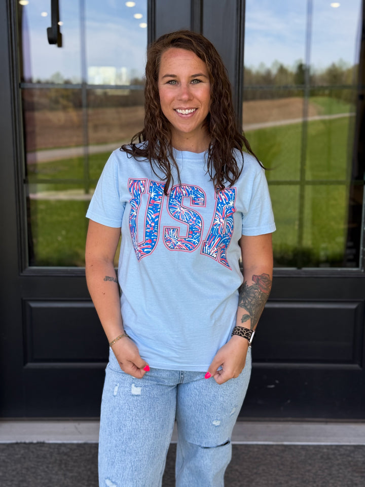 USA Fireworks Tee