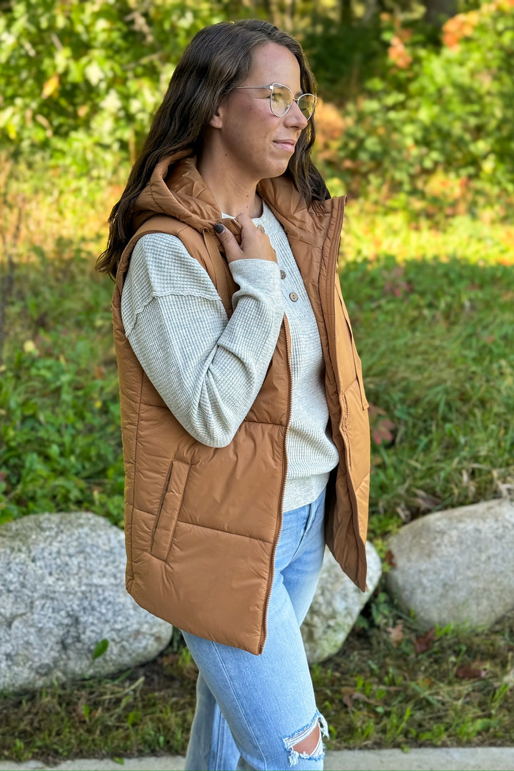 Camel Padded Vest