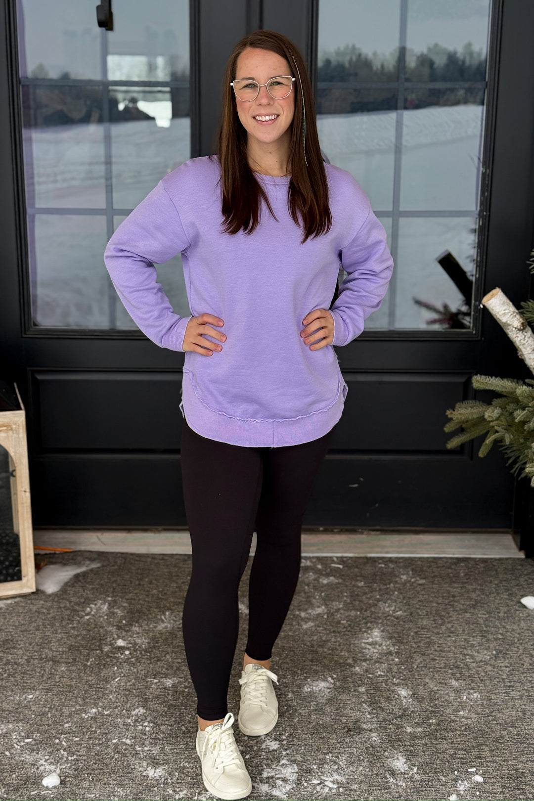 Lilac Crewneck Pullover