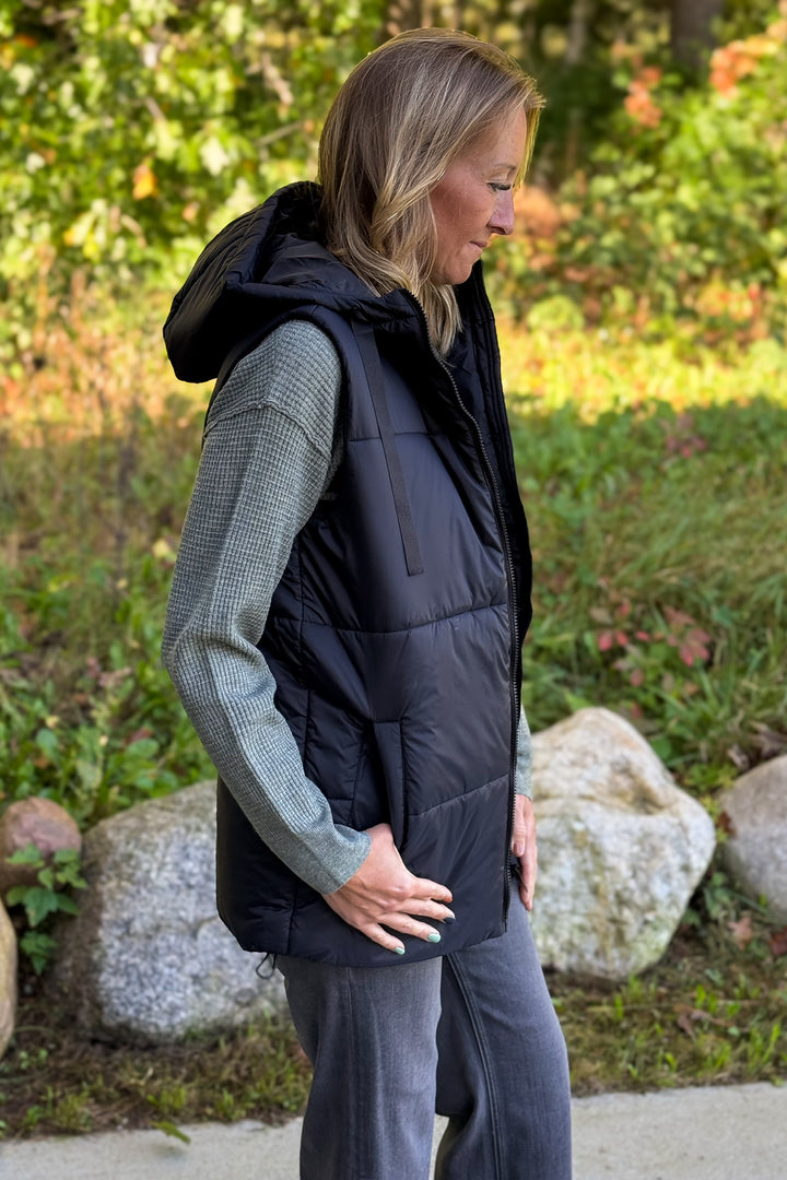 Black Padded Vest