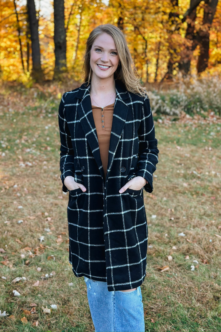 Black Plaid Jacket