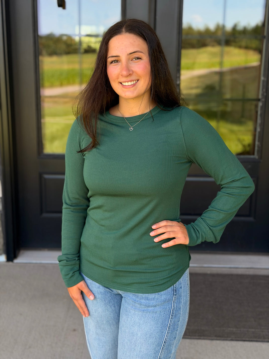 Stacy Top- Evergreen