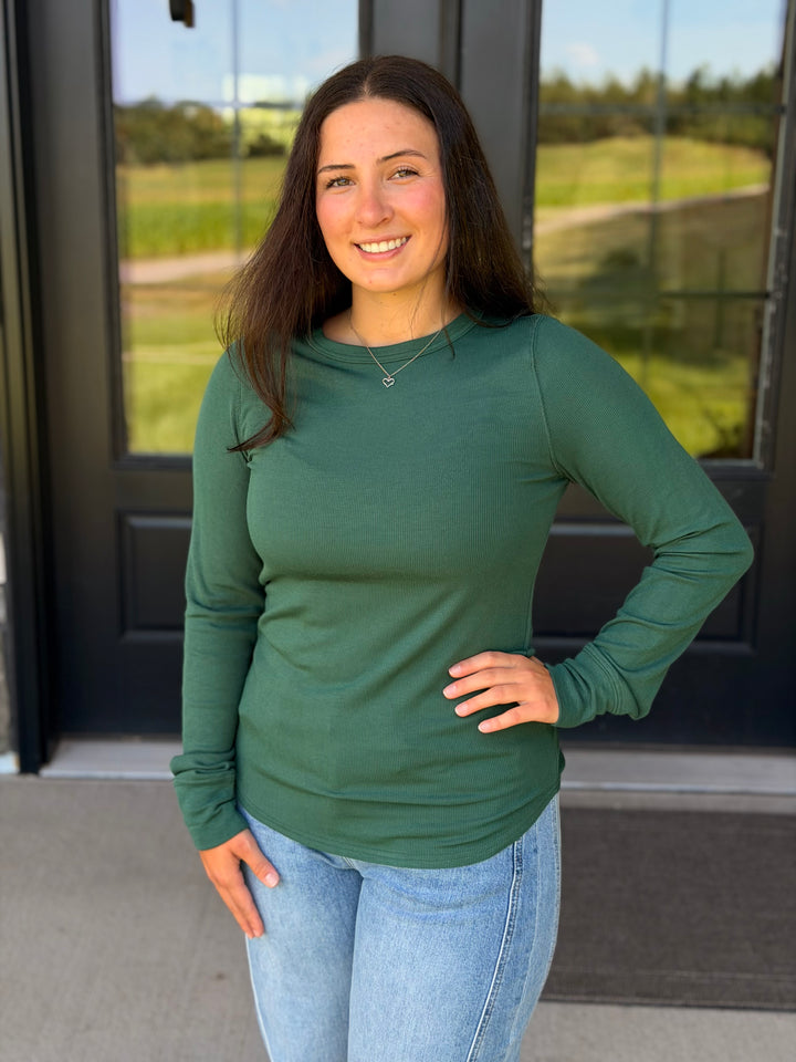 Stacy Top- Evergreen