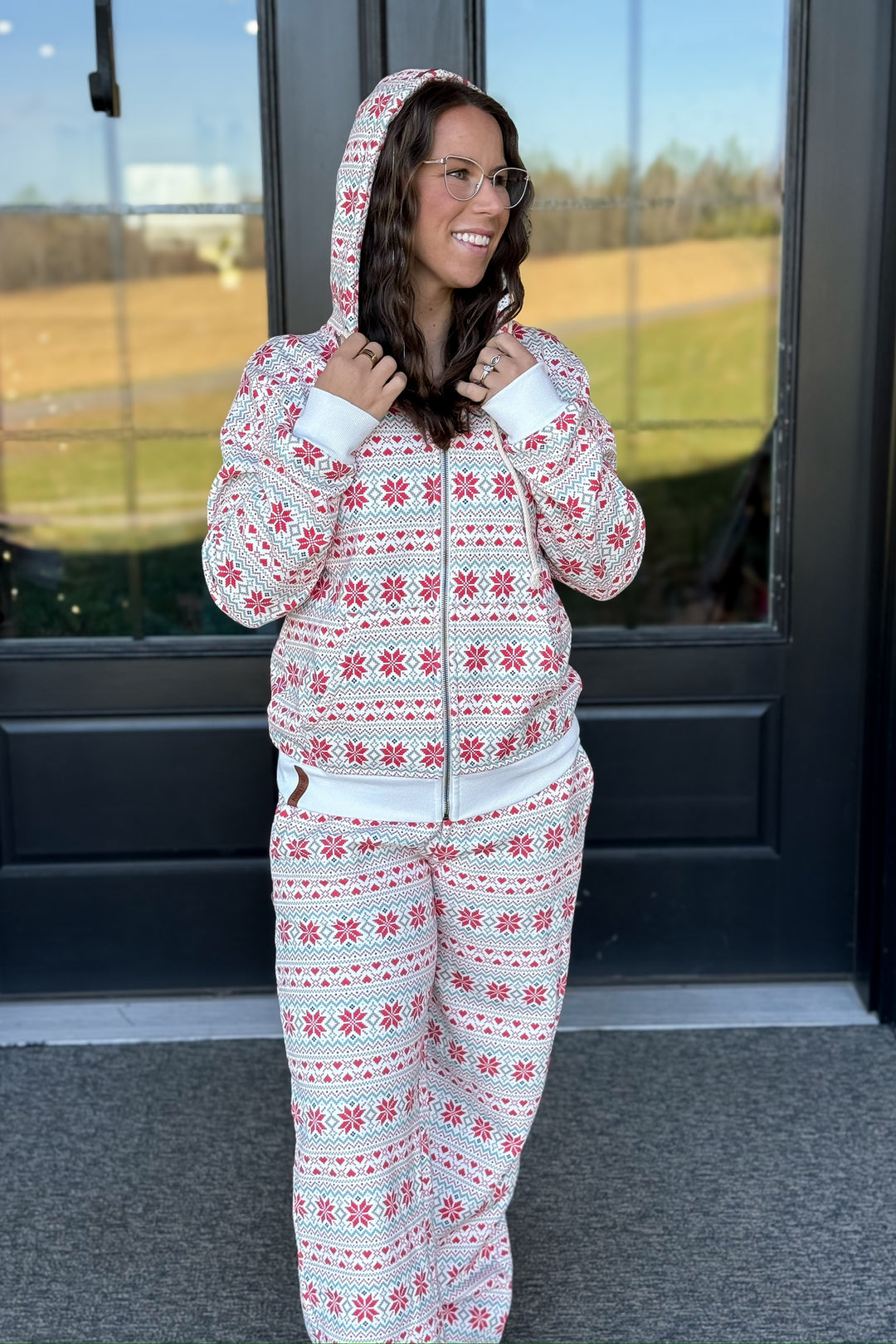 Frosted Fairisle Zip-Up