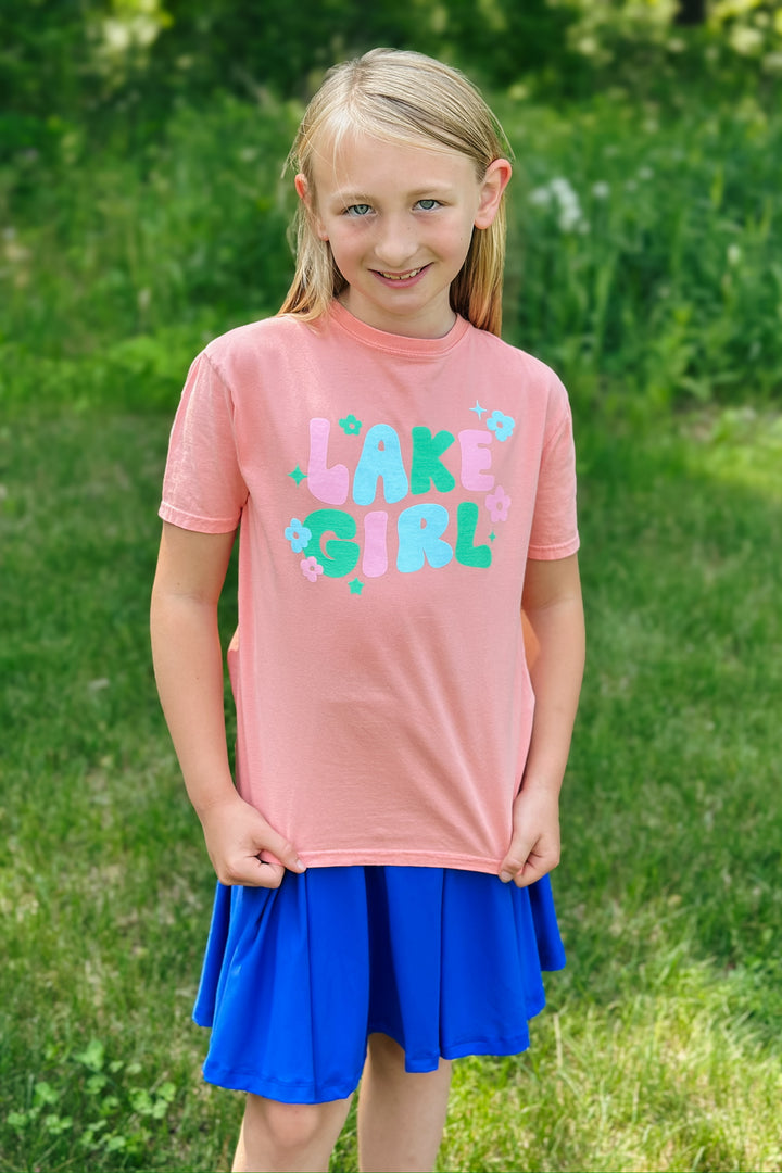 Lake Girl Tee- Coral