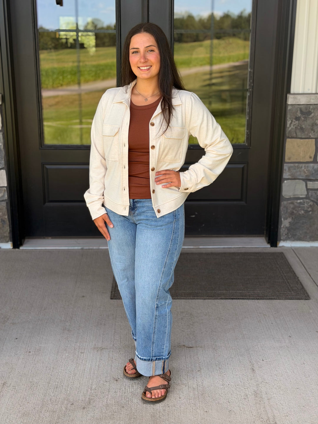 Faye Jacket- Cashew