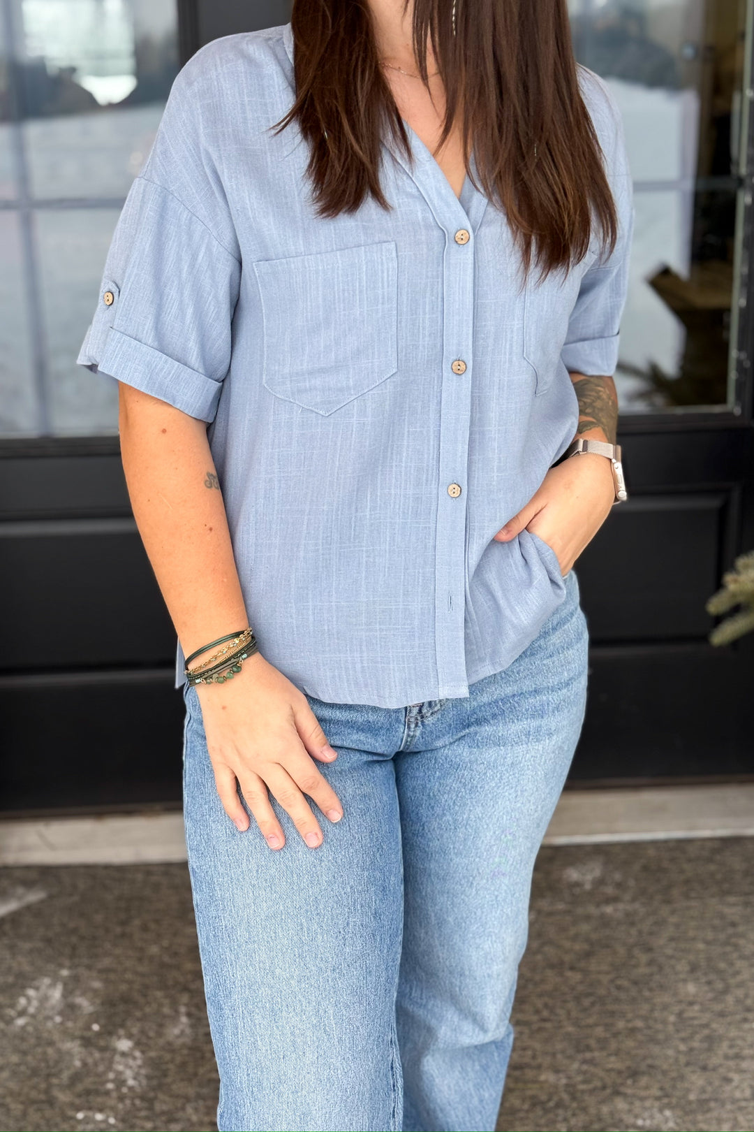 Chambray Button Down