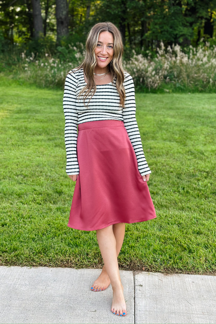 Brick Midi Skirt