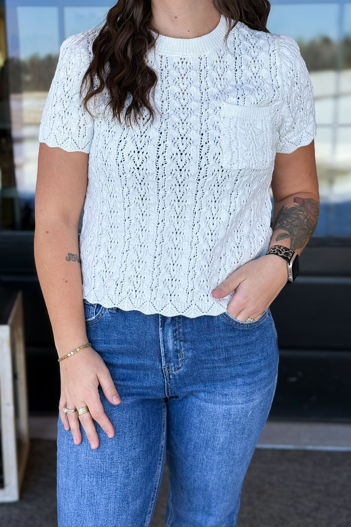 White Lace Top