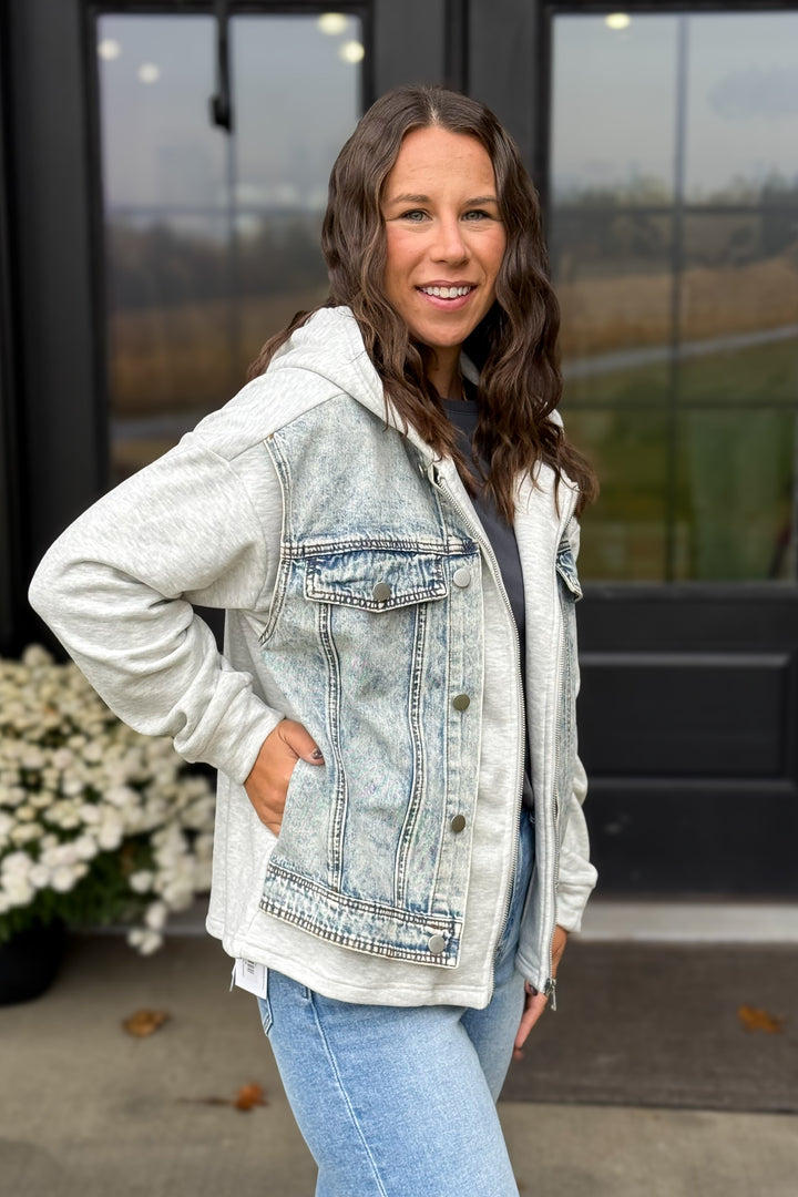 Denim Hoodie Jacket