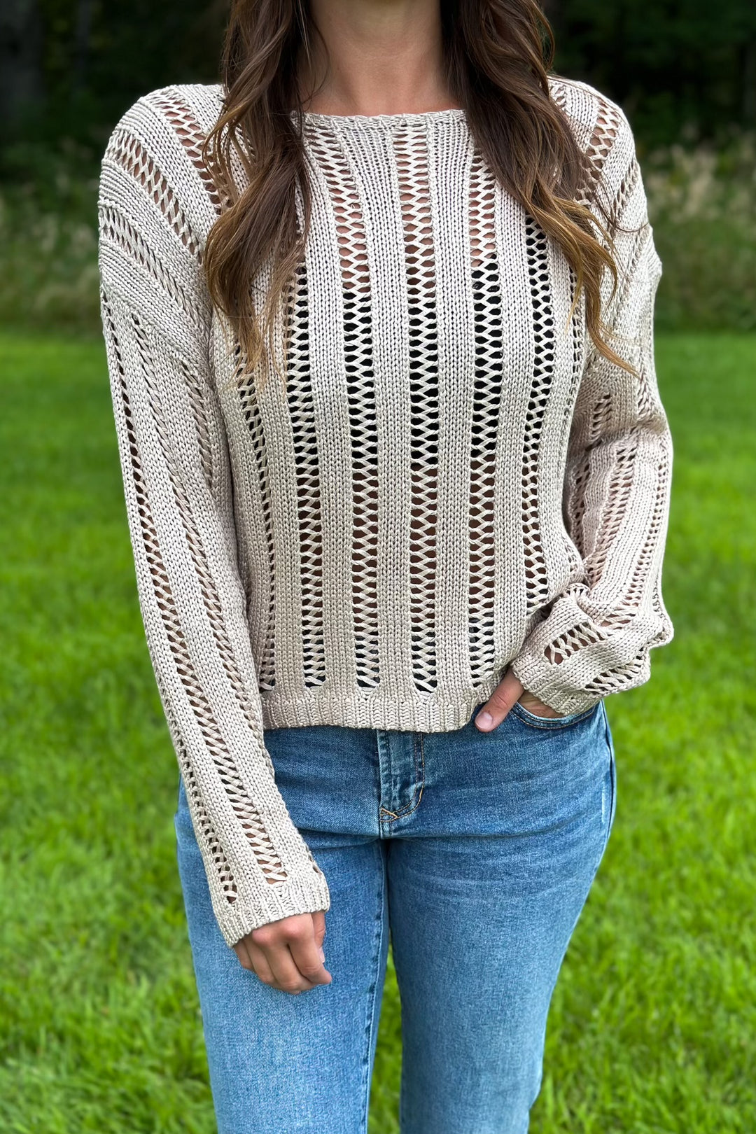 Taupe Knit Sweater