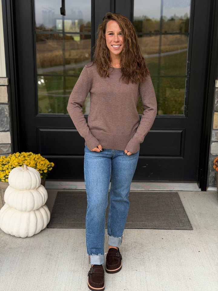 Brown Crewneck Sweater