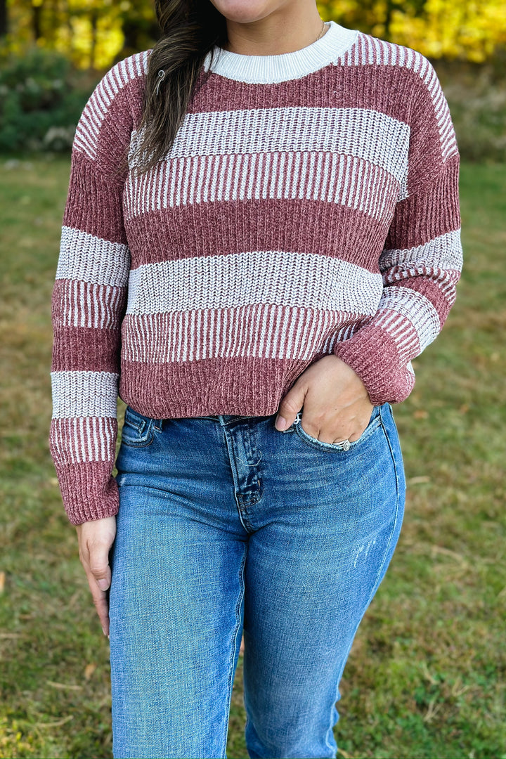 Rust Stripe Sweater