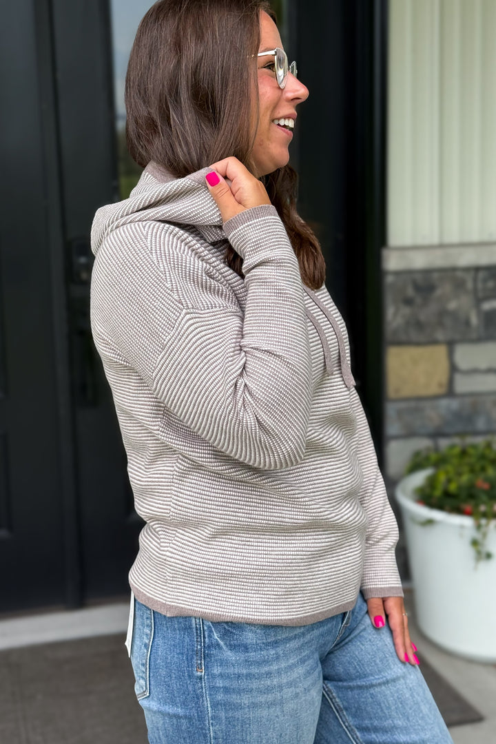 Taupe Hooded Sweater