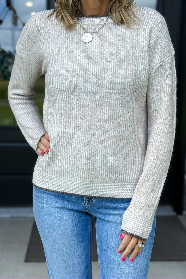 Marbled Taupe Sweater