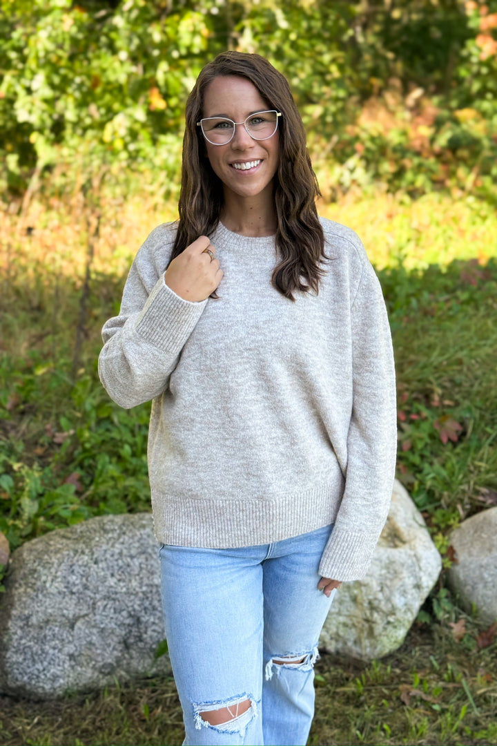 Taupe Everyday Sweater