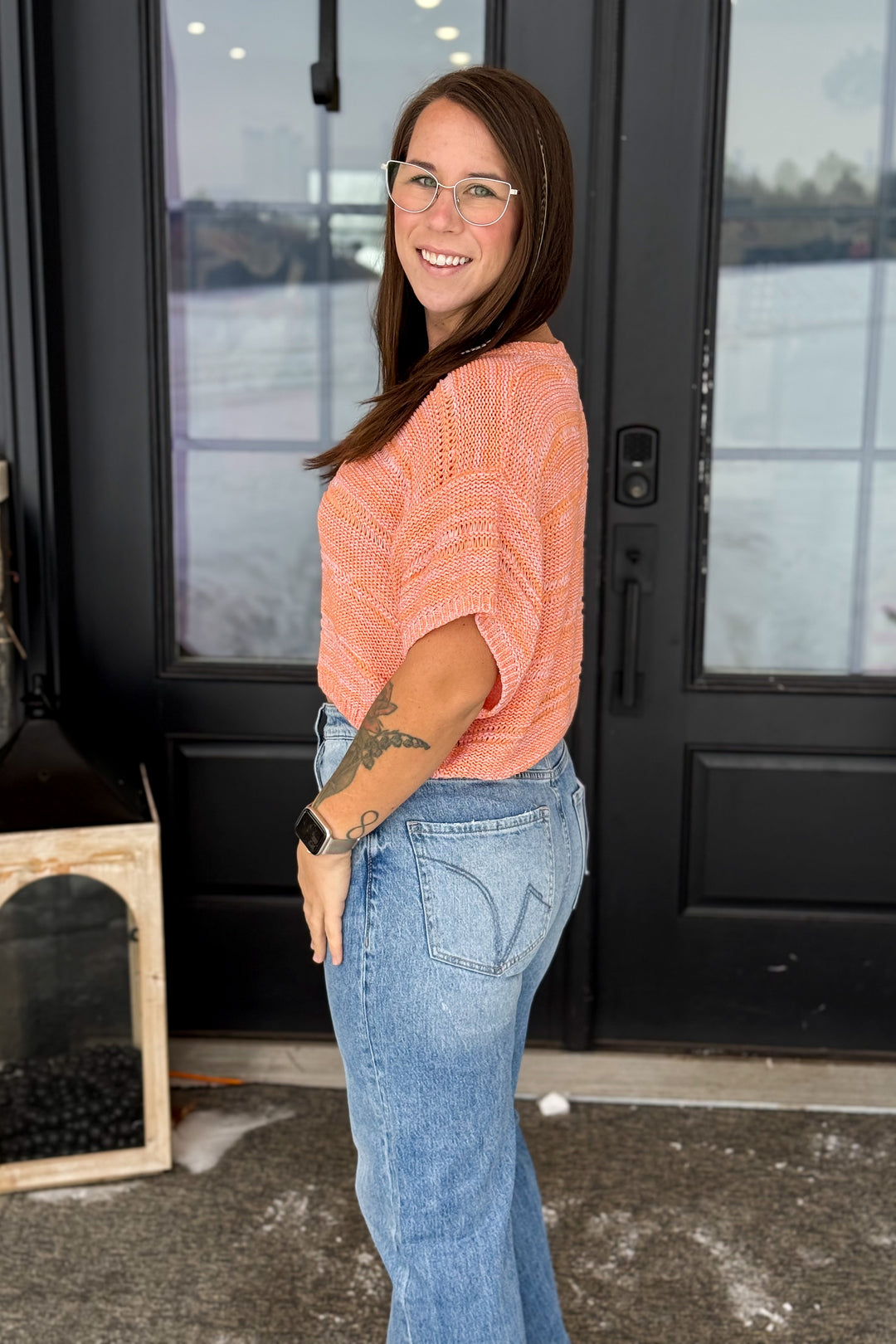 Sun Blush Drop Sweater