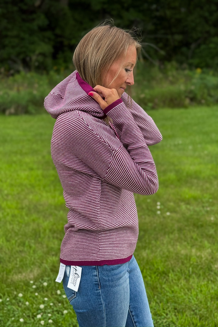 Magenta Hooded Sweater