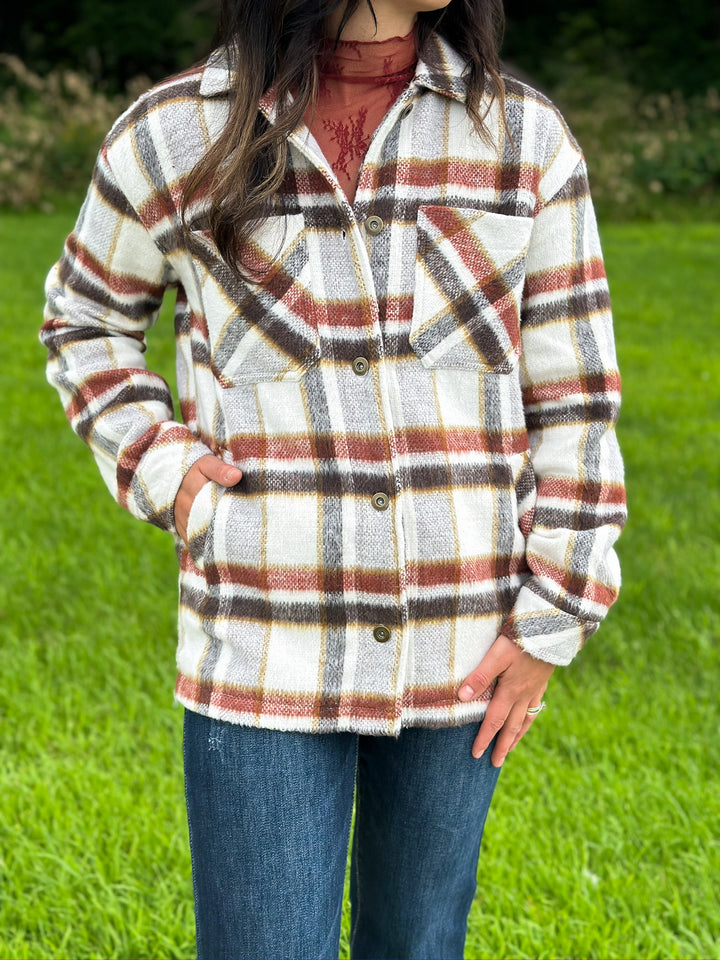 Rust Plaid Jacket