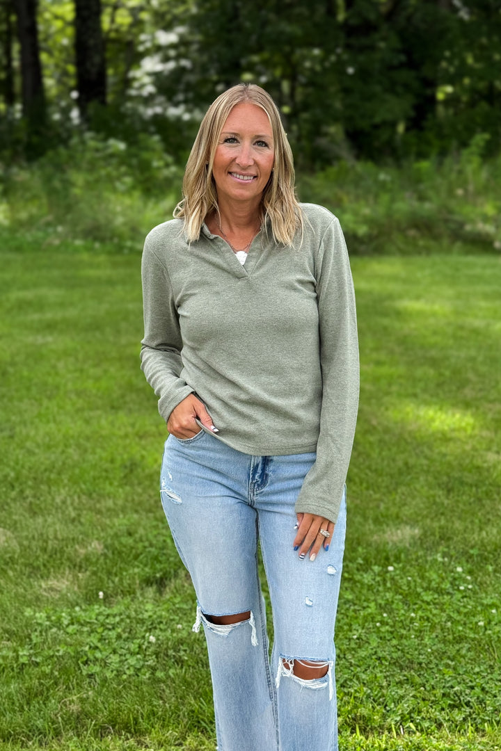 Alaine Top- Pine