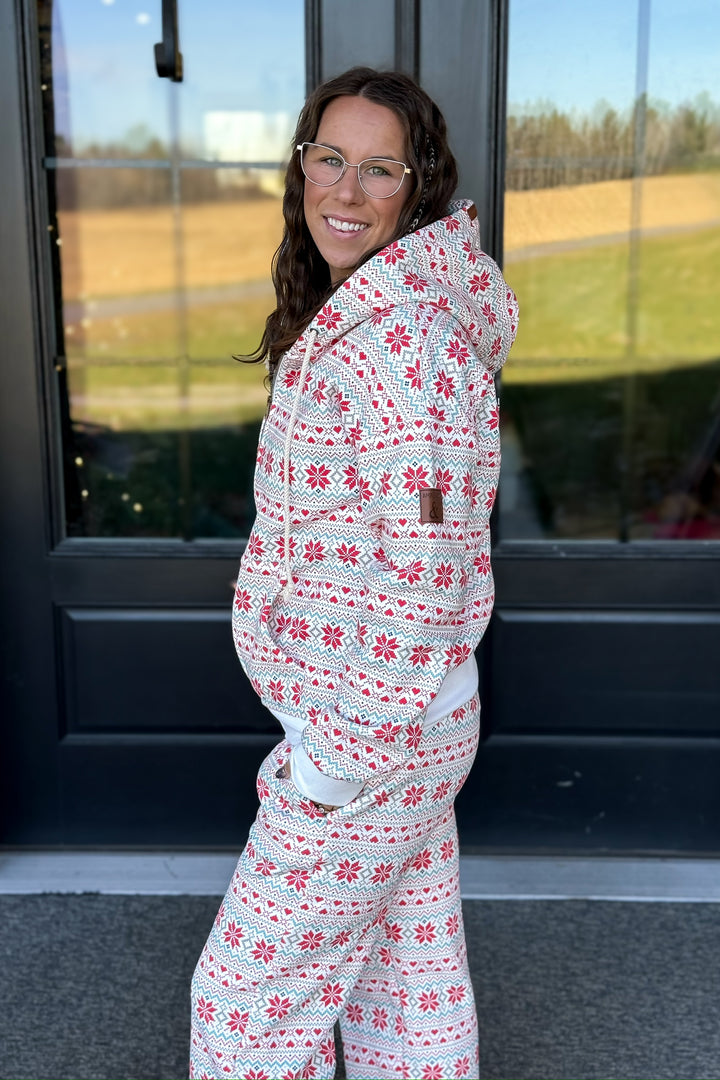 Frosted Fairisle Zip-Up