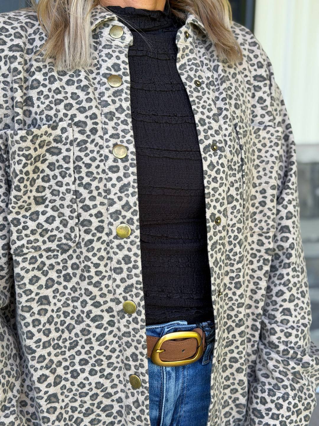 Animal Print Shacket