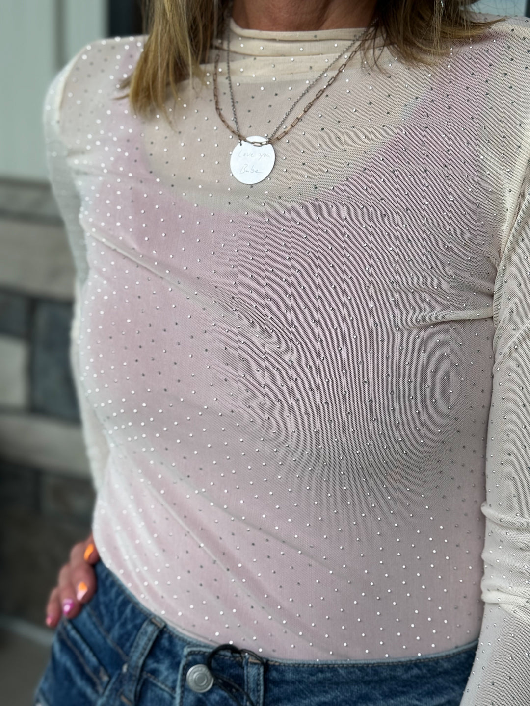 Rhinestone Long Sleeve