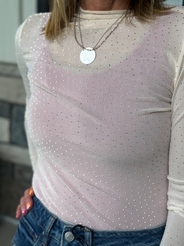 Rhinestone Long Sleeve
