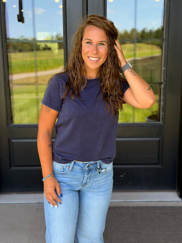 Asher Tee- Navy
