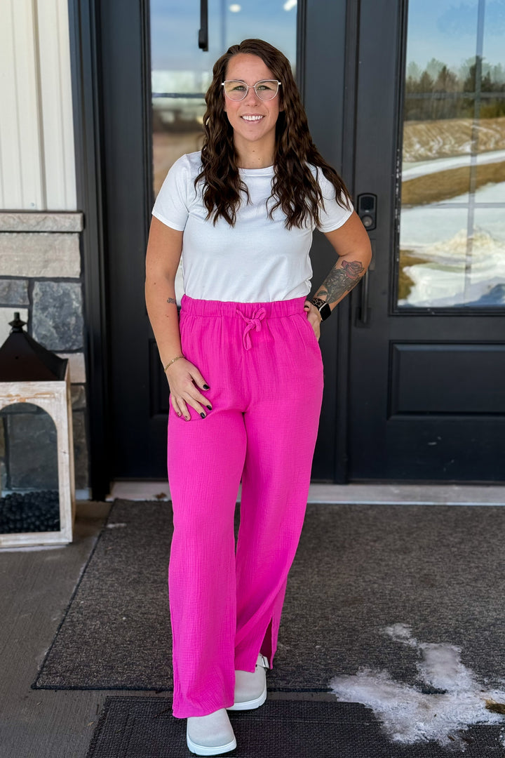 Verna Pants- Fuschia
