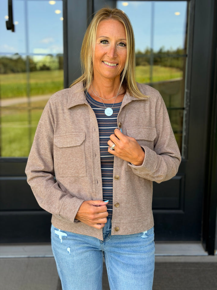 Faye Jacket- Clove
